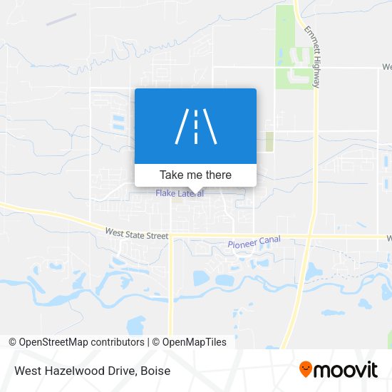 West Hazelwood Drive map