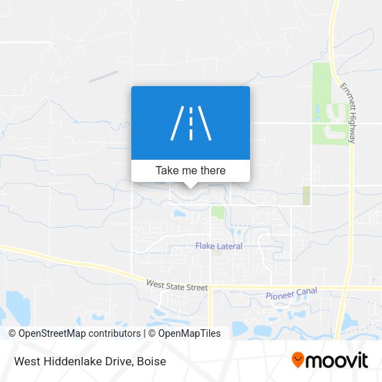 West Hiddenlake Drive map
