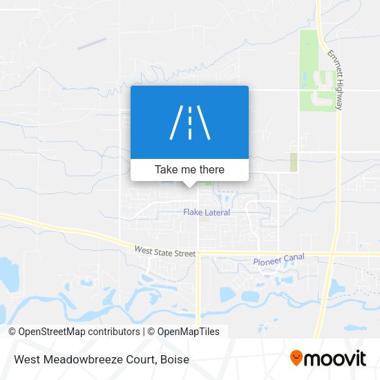 Mapa de West Meadowbreeze Court