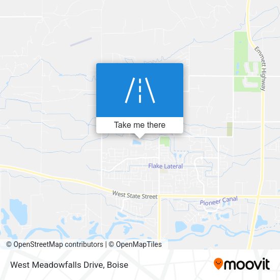 Mapa de West Meadowfalls Drive