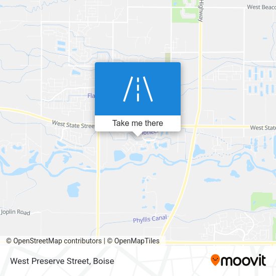 West Preserve Street map