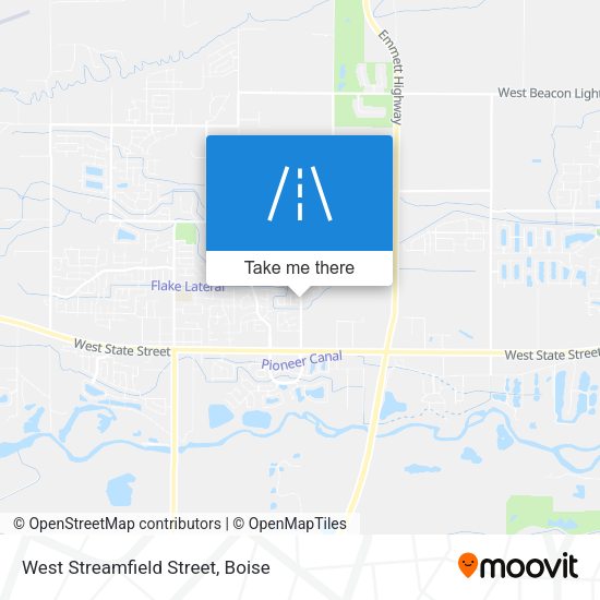 West Streamfield Street map