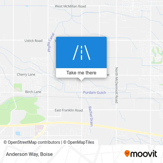 Anderson Way map