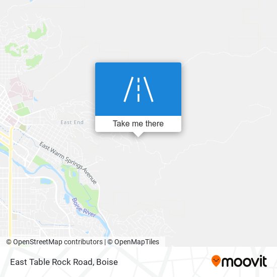 Mapa de East Table Rock Road