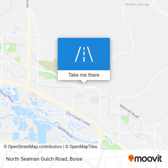 North Seaman Gulch Road map