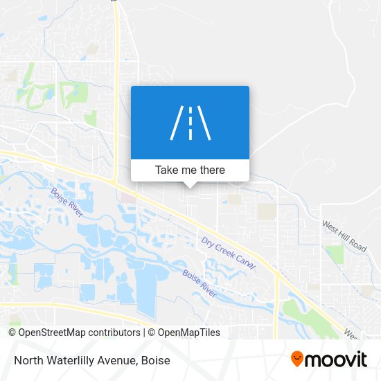 North Waterlilly Avenue map