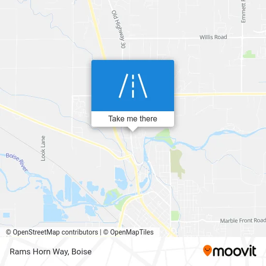 Rams Horn Way map