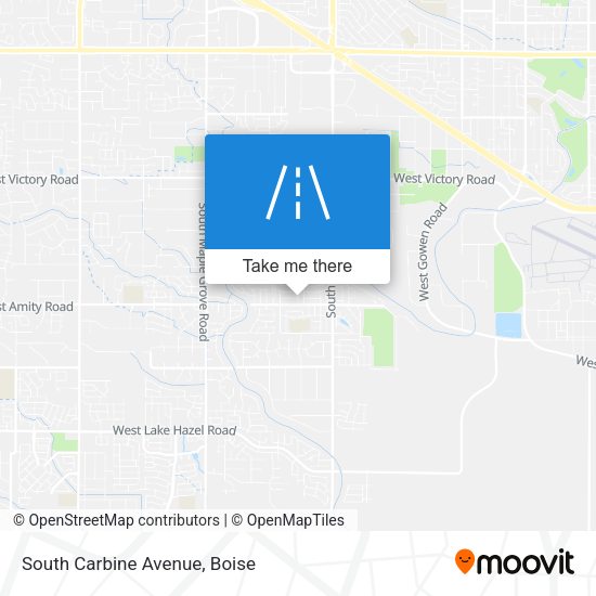 South Carbine Avenue map