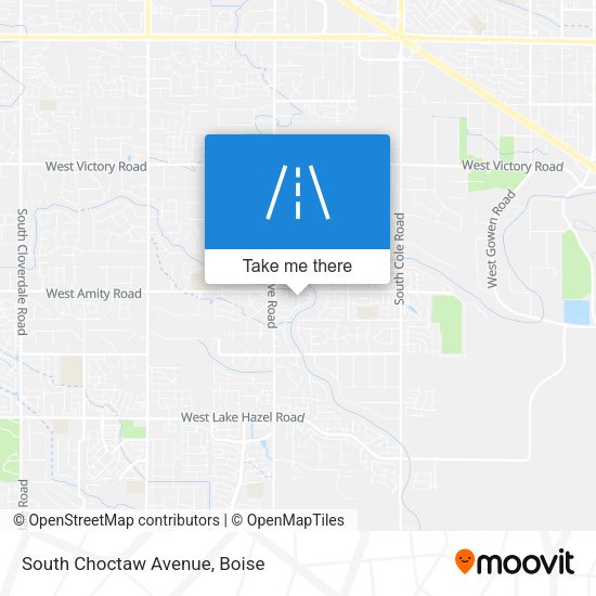 South Choctaw Avenue map