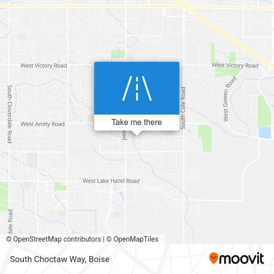 Mapa de South Choctaw Way
