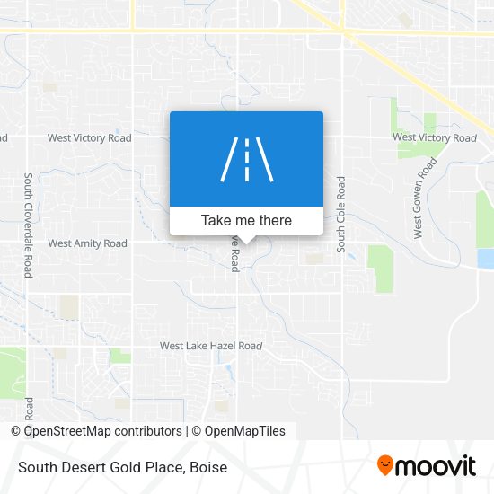 South Desert Gold Place map