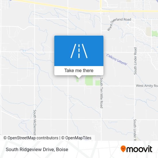 South Ridgeview Drive map