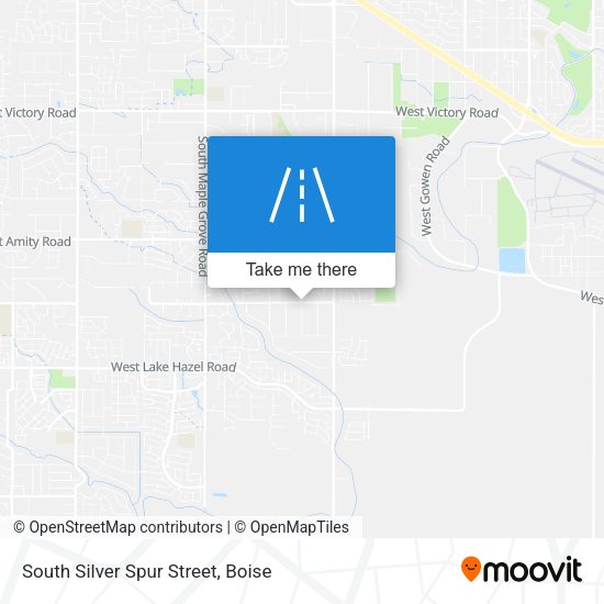 South Silver Spur Street map