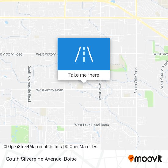 Mapa de South Silverpine Avenue