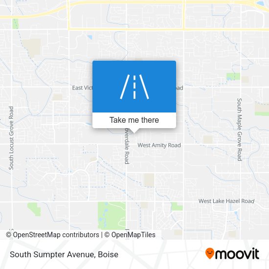 South Sumpter Avenue map