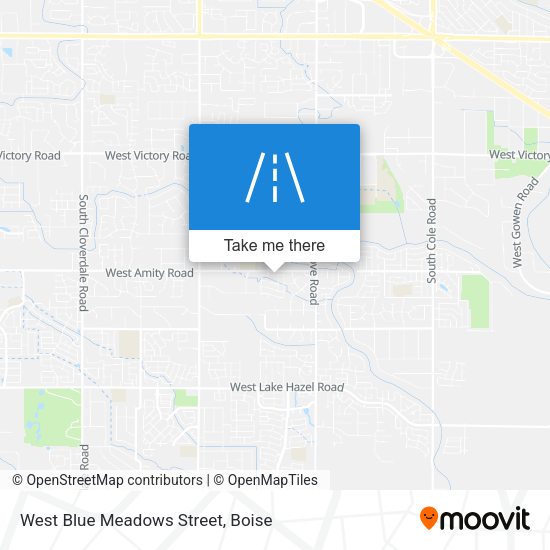 West Blue Meadows Street map