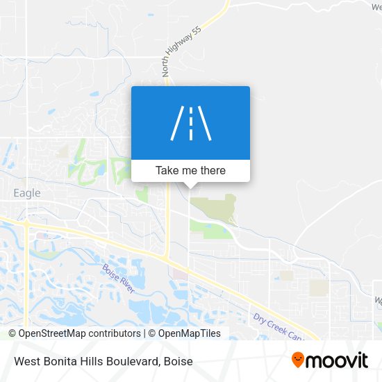 West Bonita Hills Boulevard map