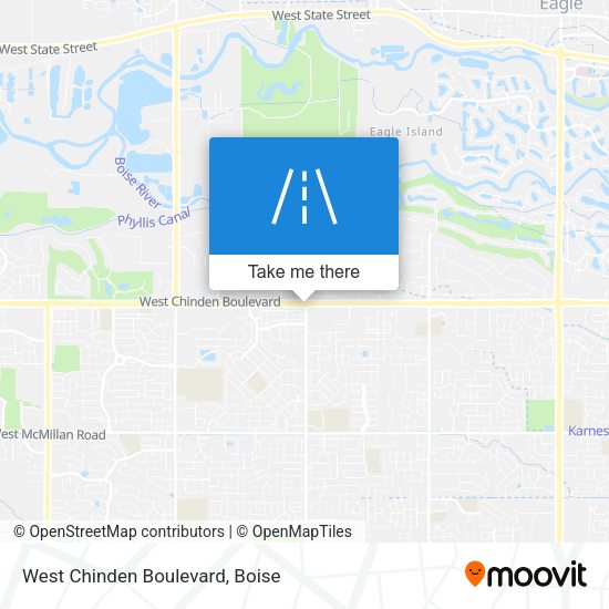West Chinden Boulevard map