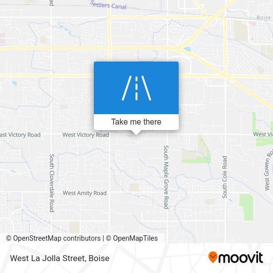 West La Jolla Street map