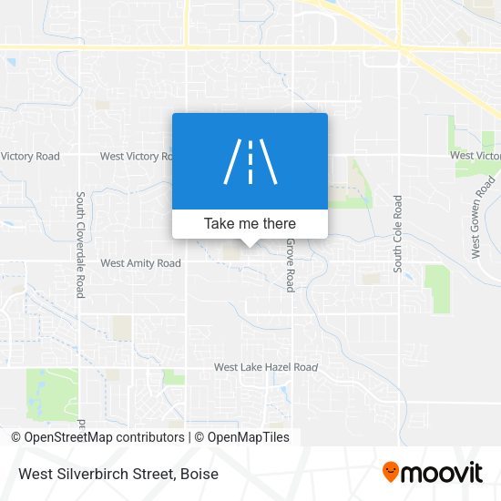 West Silverbirch Street map
