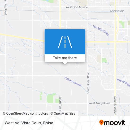 West Val Vista Court map