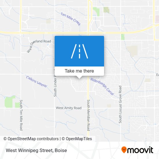 West Winnipeg Street map