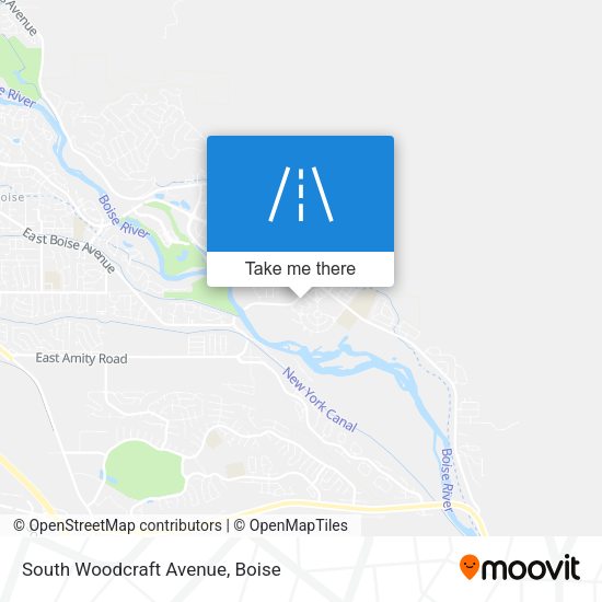 South Woodcraft Avenue map