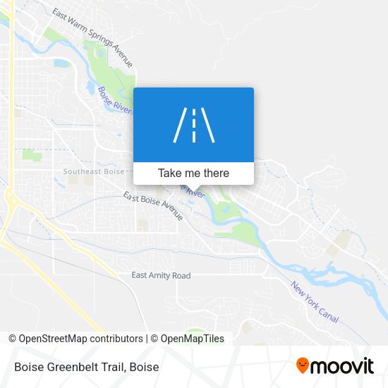 Boise Greenbelt Trail map