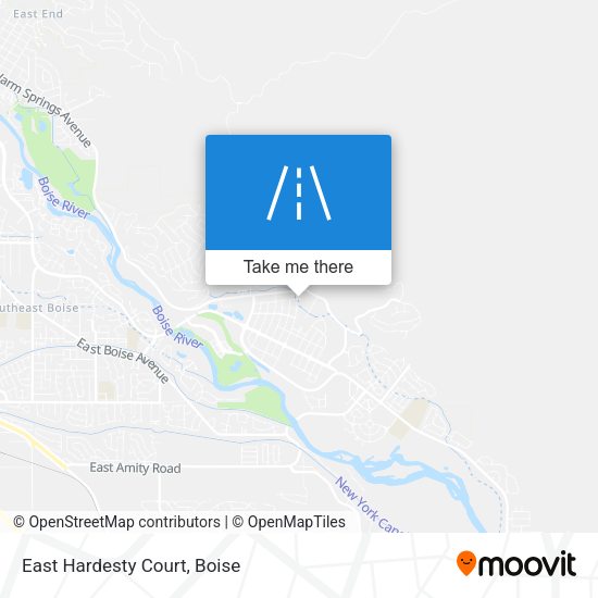 Mapa de East Hardesty Court