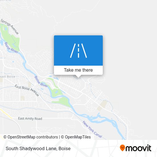 South Shadywood Lane map