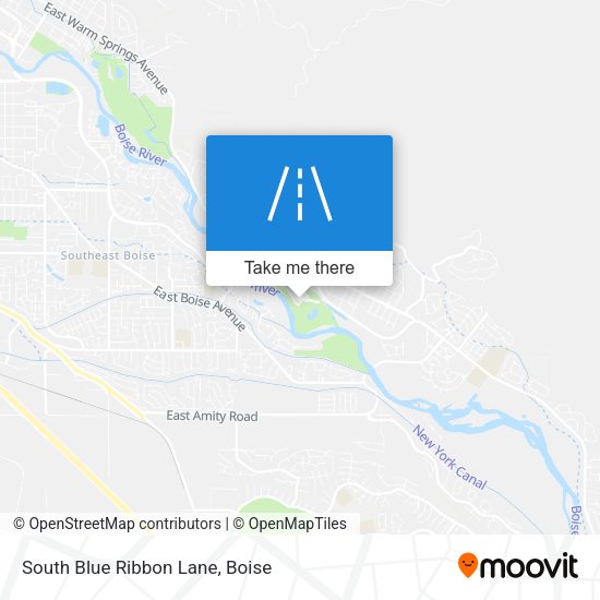 South Blue Ribbon Lane map