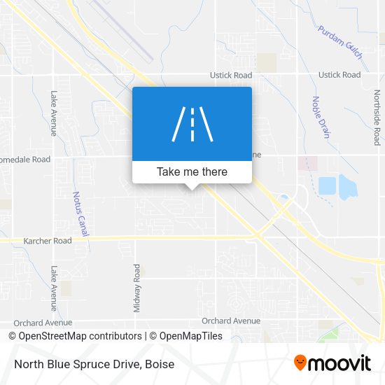 North Blue Spruce Drive map