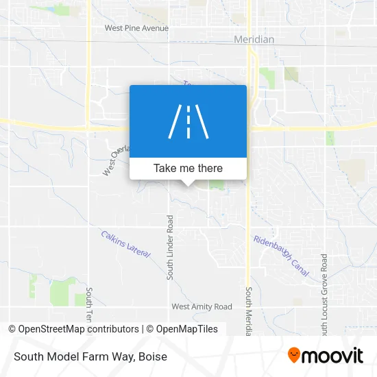 South Model Farm Way map