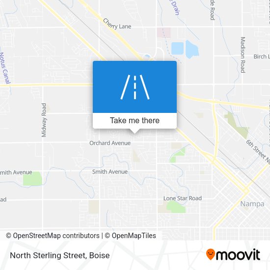 North Sterling Street map