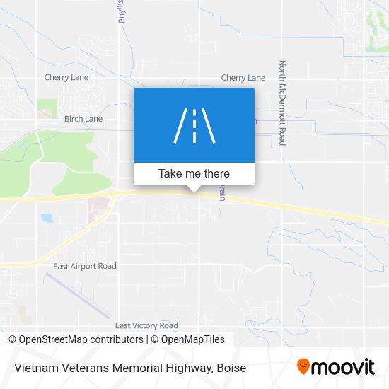 Mapa de Vietnam Veterans Memorial Highway