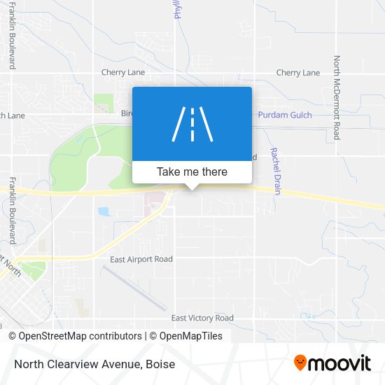 North Clearview Avenue map