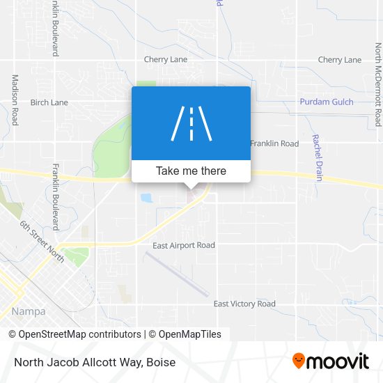 North Jacob Allcott Way map