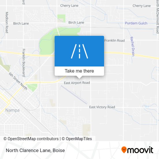 North Clarence Lane map