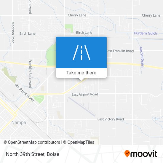 Mapa de North 39th Street