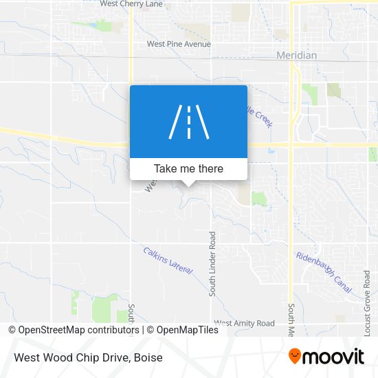 West Wood Chip Drive map