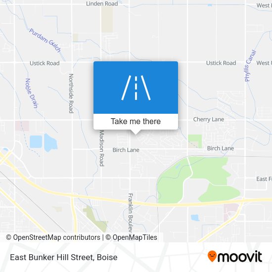 Mapa de East Bunker Hill Street