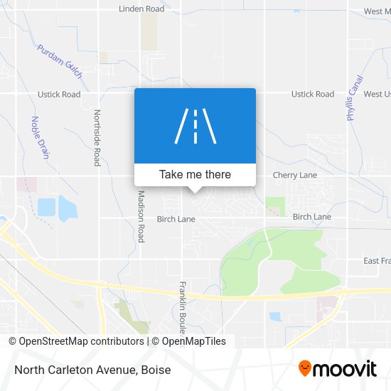 North Carleton Avenue map