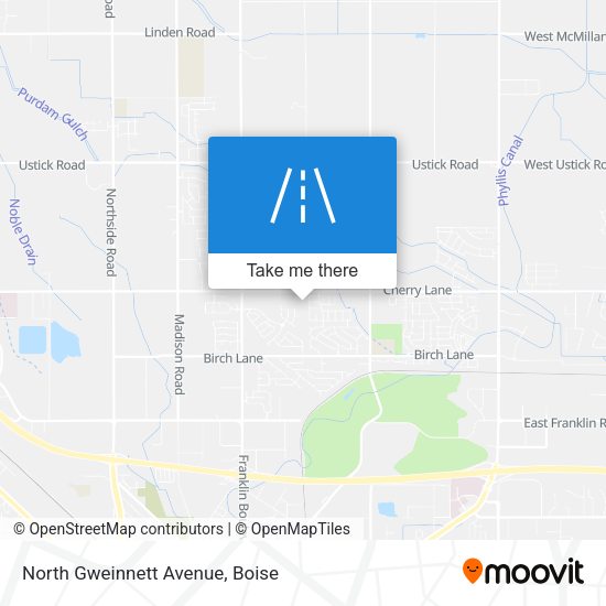 North Gweinnett Avenue map