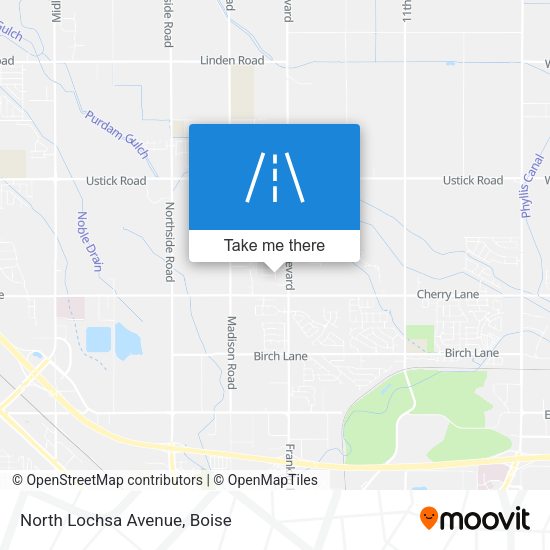 Mapa de North Lochsa Avenue