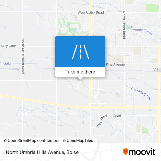 North Umbria Hills Avenue map
