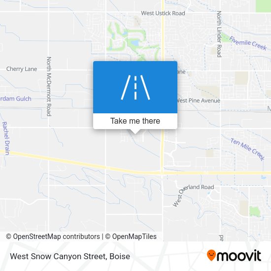 West Snow Canyon Street map