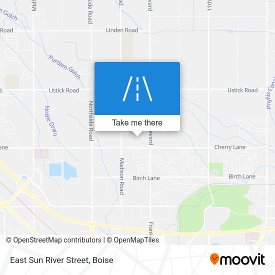 East Sun River Street map