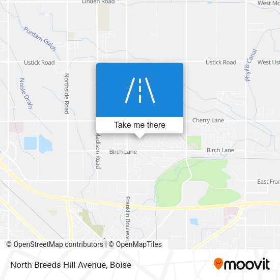 Mapa de North Breeds Hill Avenue