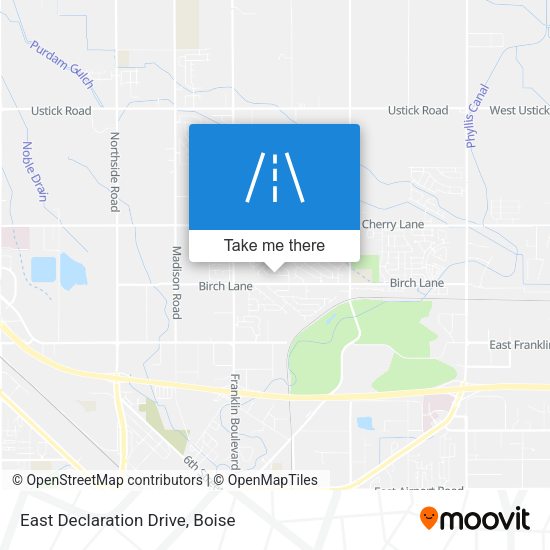 East Declaration Drive map