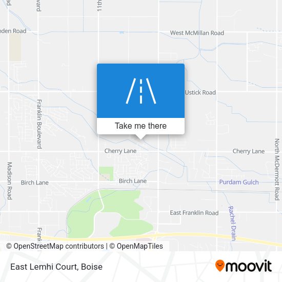 Mapa de East Lemhi Court